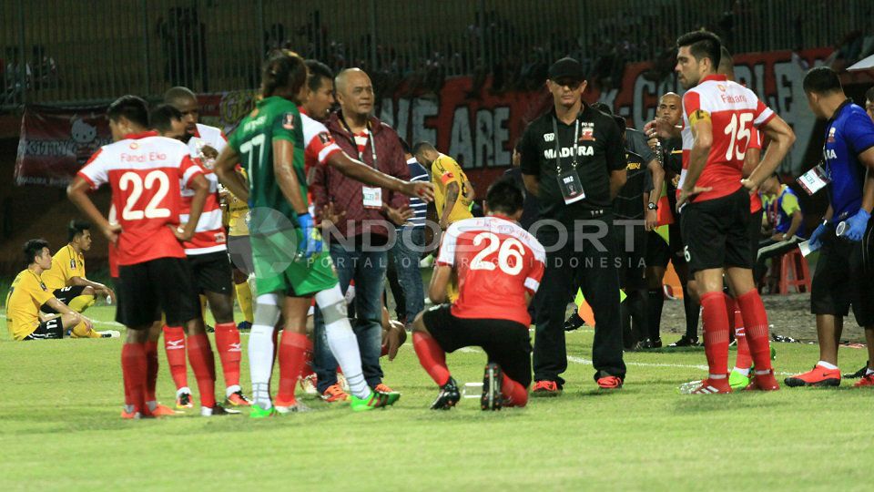 Skuat Madura United. Copyright: &copy; Ian Setiawan/INDOSPORT